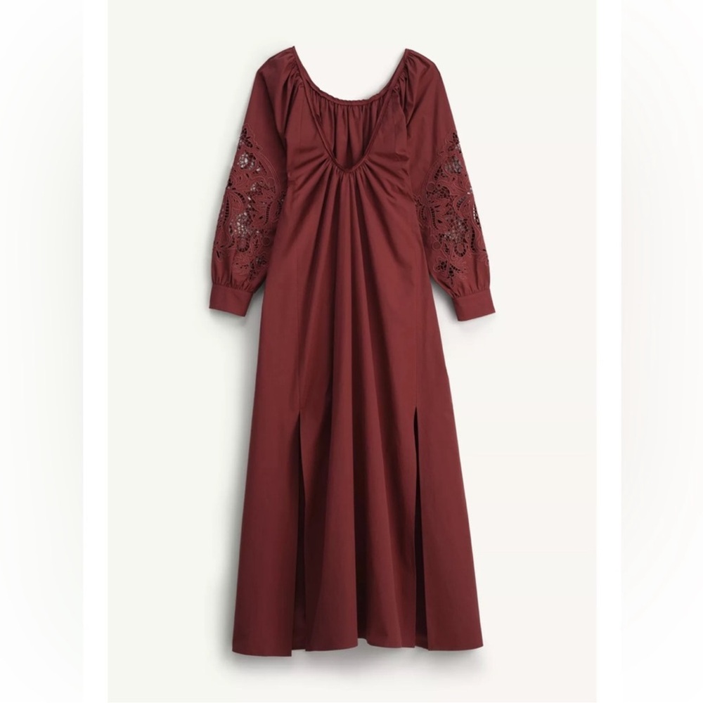 NWOT ZARA LIMITED EDITION EMBROIDERED POPLIN DRESS SZ  XS - Picture 9 of 15